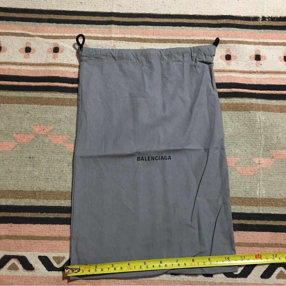 Balenciaga Dark grey Dustbag medium 10” x 15” travel shoes heels sneakers